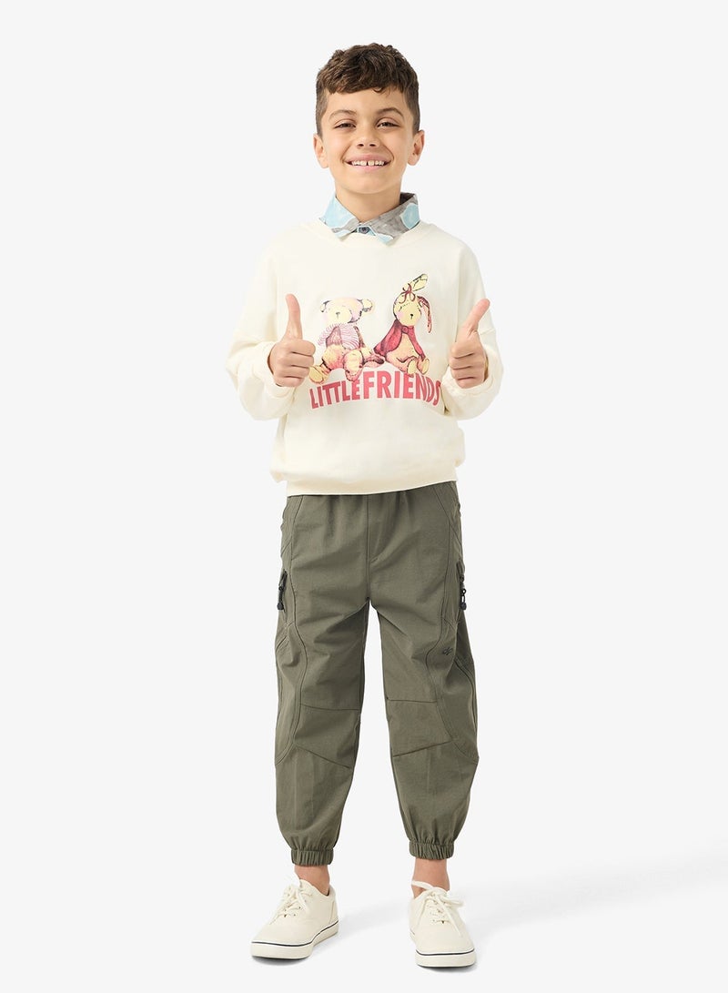 Pinata Khaki Cargo Trousers - Image 1